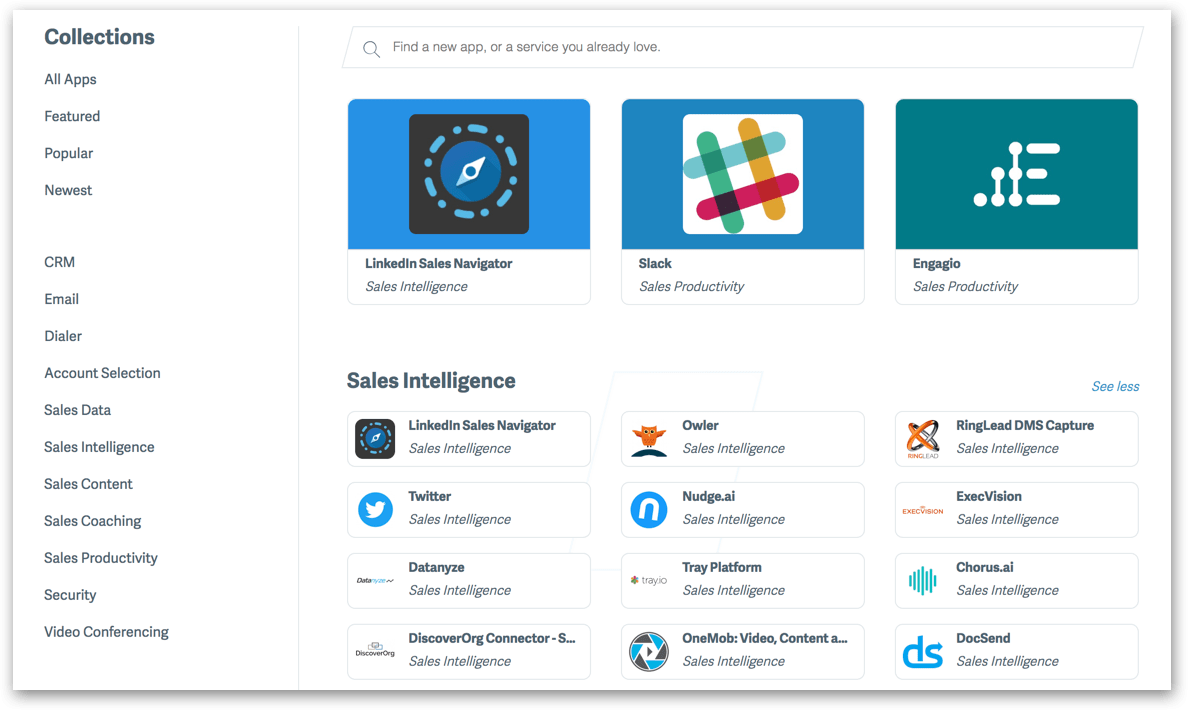 SalesLoft App Directory