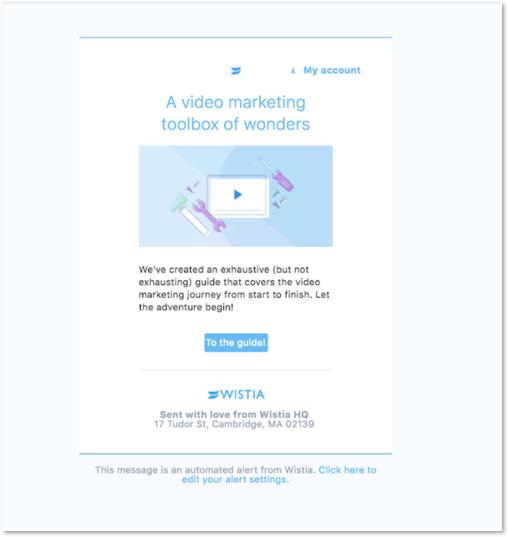 Wistia email