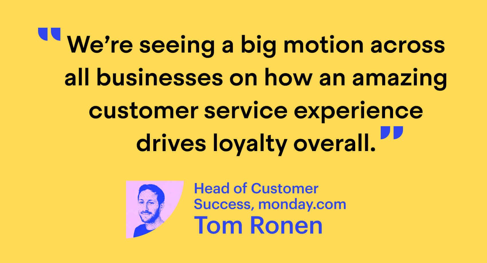 monday.com's Tom Ronen on customer loyalty