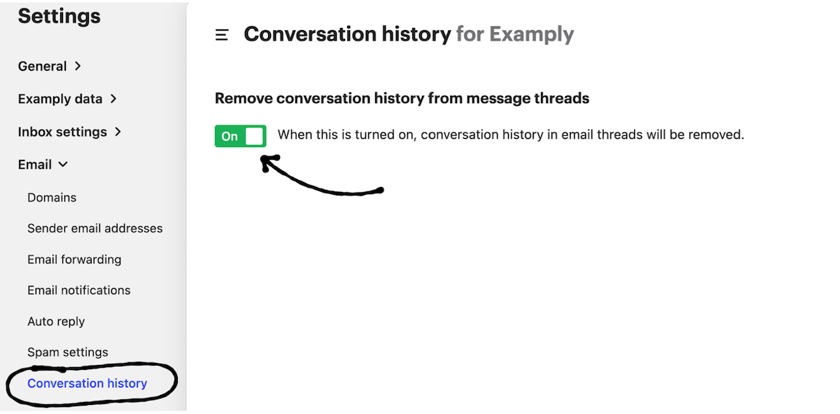 remove conversation history