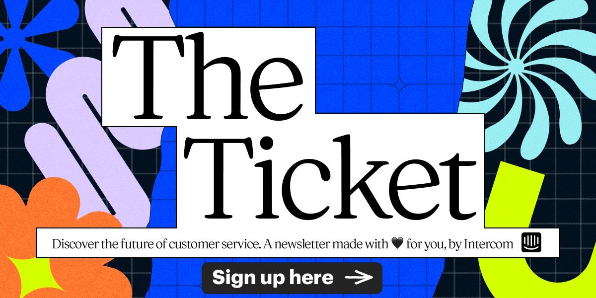 The Ticket Newsletter signup CTA (horizontal)