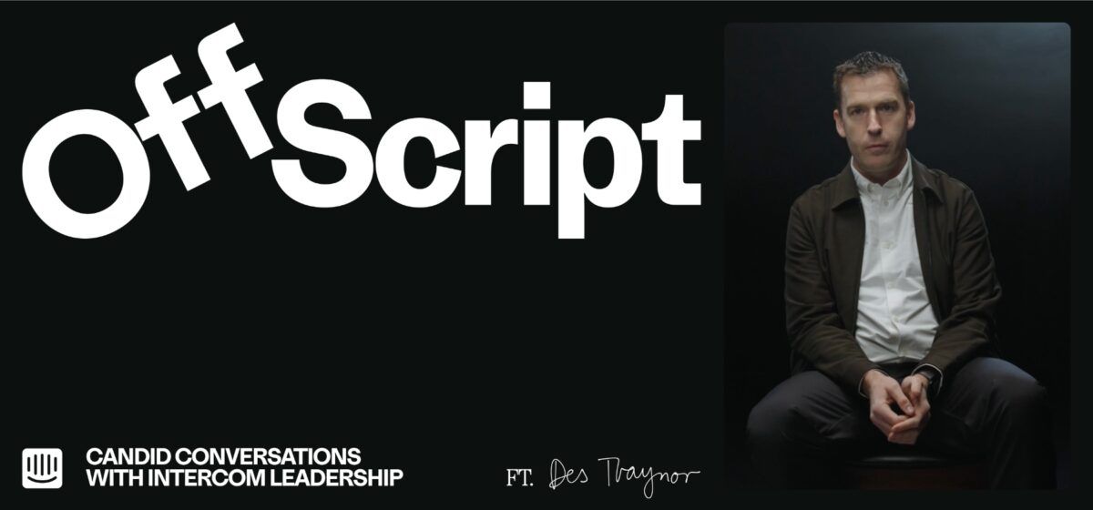 Off Script Episode 1: Des Traynor on the AI revolution