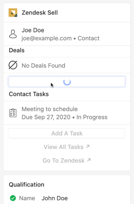 Zendesk Sell app for Intercom