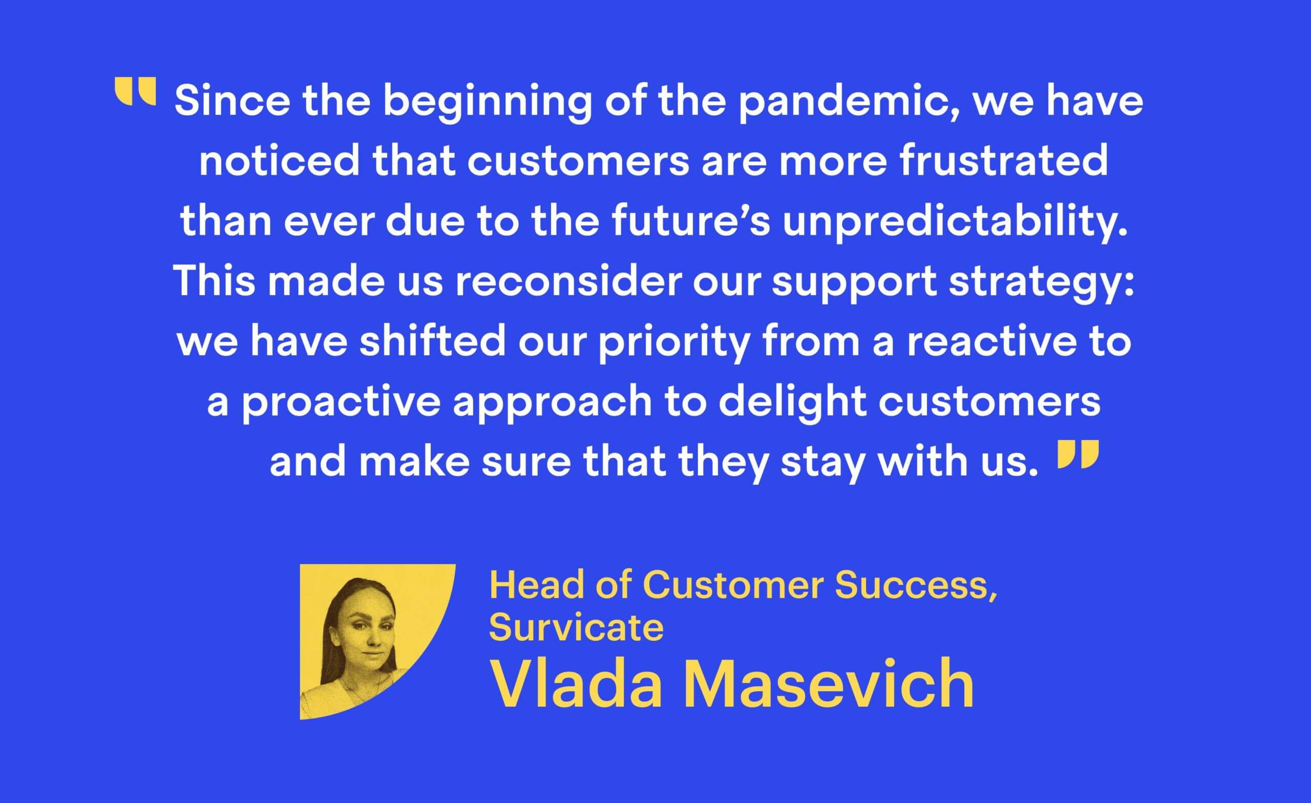 Vlada Masevich, Head of Customer Success at Survicate